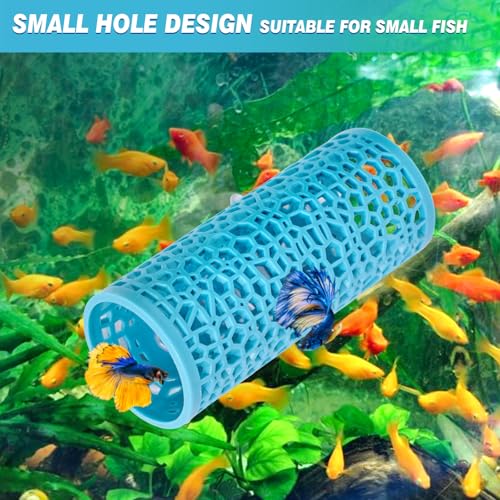 Abizoo Betta Bett Betta Höhle Garnelen Versteck Aquarium Dekoration, Hohles Korallen Design mit Glatter Oberfläche, Aquarium Höhle Zubehör für Kampffisch, Garnelen, Guppys, Neonfische und Zierfische