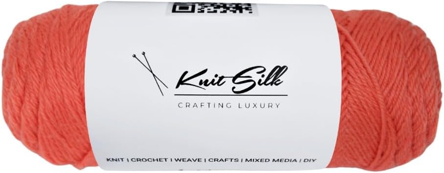 Knitsilk 100% Merino Wool Yarn | 200+ Yards| 100gx2 Count |200 Grams |Handcrafted Material for Knitting, Crocheting & Weaving| Pack of 2