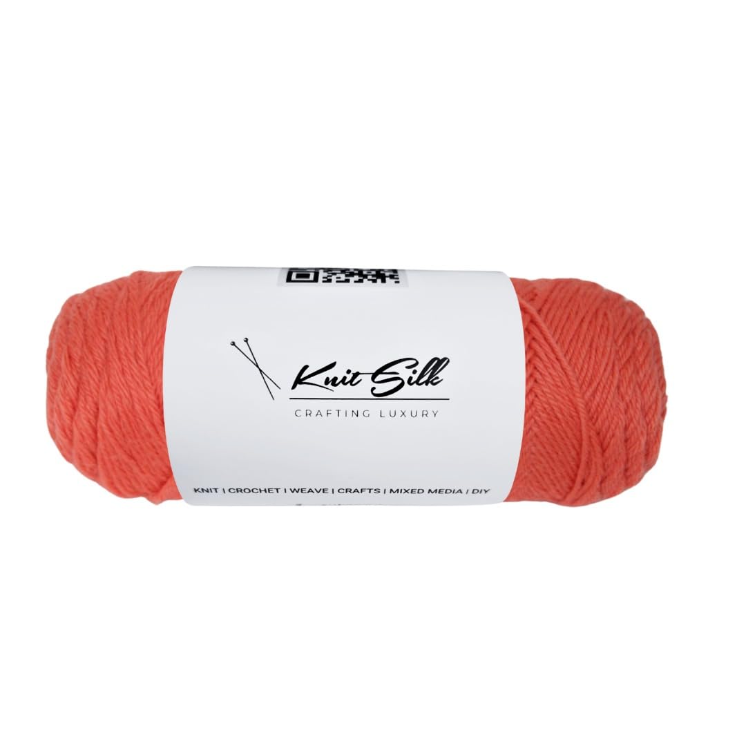 Knitsilk 100% Merino Wool Yarn | 200+ Yards| 100gx2 Count |200 Grams |Handcrafted Material for Knitting, Crocheting & Weaving| Pack of 2