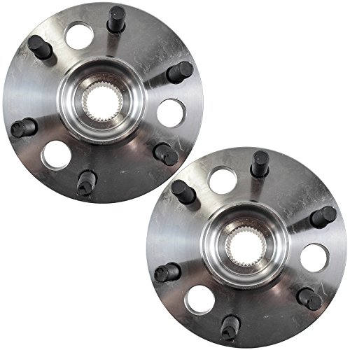 Image of TRQ Front Left and Right Wheel Bearing and Hub Assembly Set 2 Piece Compatible with 88-91 Chevrolet K1500 with Heavy Duty Suspension 92-94 K1500 88-94 K2500 with 6 Lug Wheels 92-94 K1500 Suburban