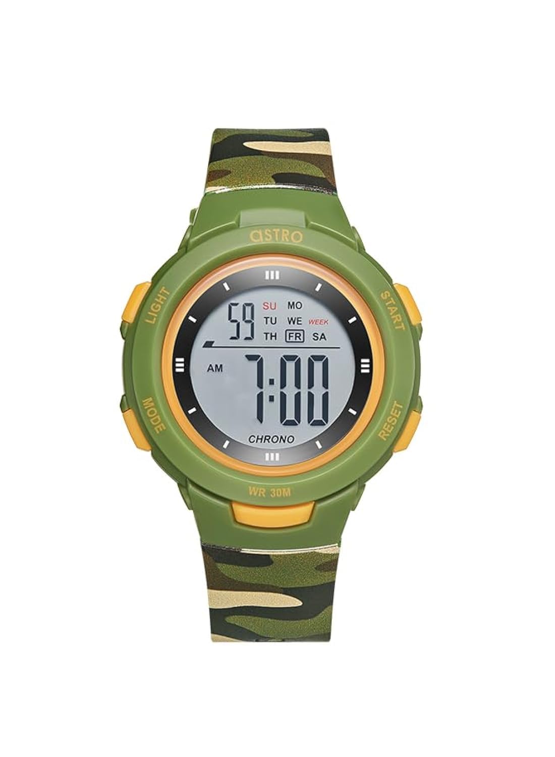 ASTROKids Watch, Digital Display and Polyurethane Strap - A23915-PPHH, Green Camo