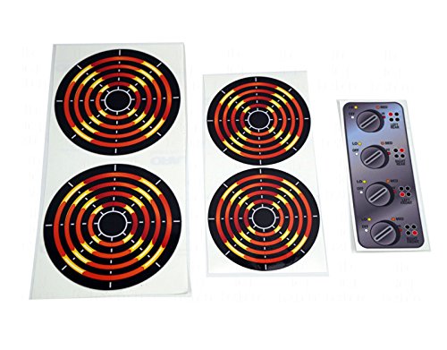 Toy Restore Decals Stickers DIY Kids Play Kitchen 4 Burners and Dials Toy Stove Pretend Glossy Full Color