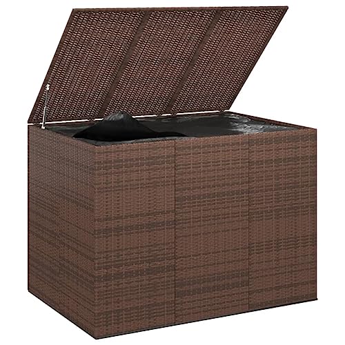 Yunir Caja de Almacenamiento Exterior, Caja de Almacenamiento de Entrada de Ratán, 145x100x103cm, Caja de Almacenamiento Grande, Caja de Almacenamiento Exterior para Sala de Estar,