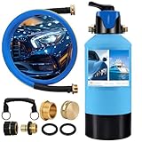H&G lifestyles Spotless Water System for Car Wash, with by-Pass Valve, Water Deionizer for Car Washing, Spot-Free Deionized Water,Portable Design 3/4 GHT Brass Fittings