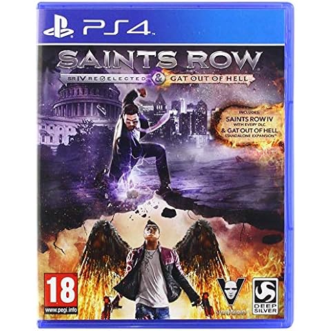 Saints Row 4: Re-Elected and Gat Out Of Hell First Edition (PS4) Cover