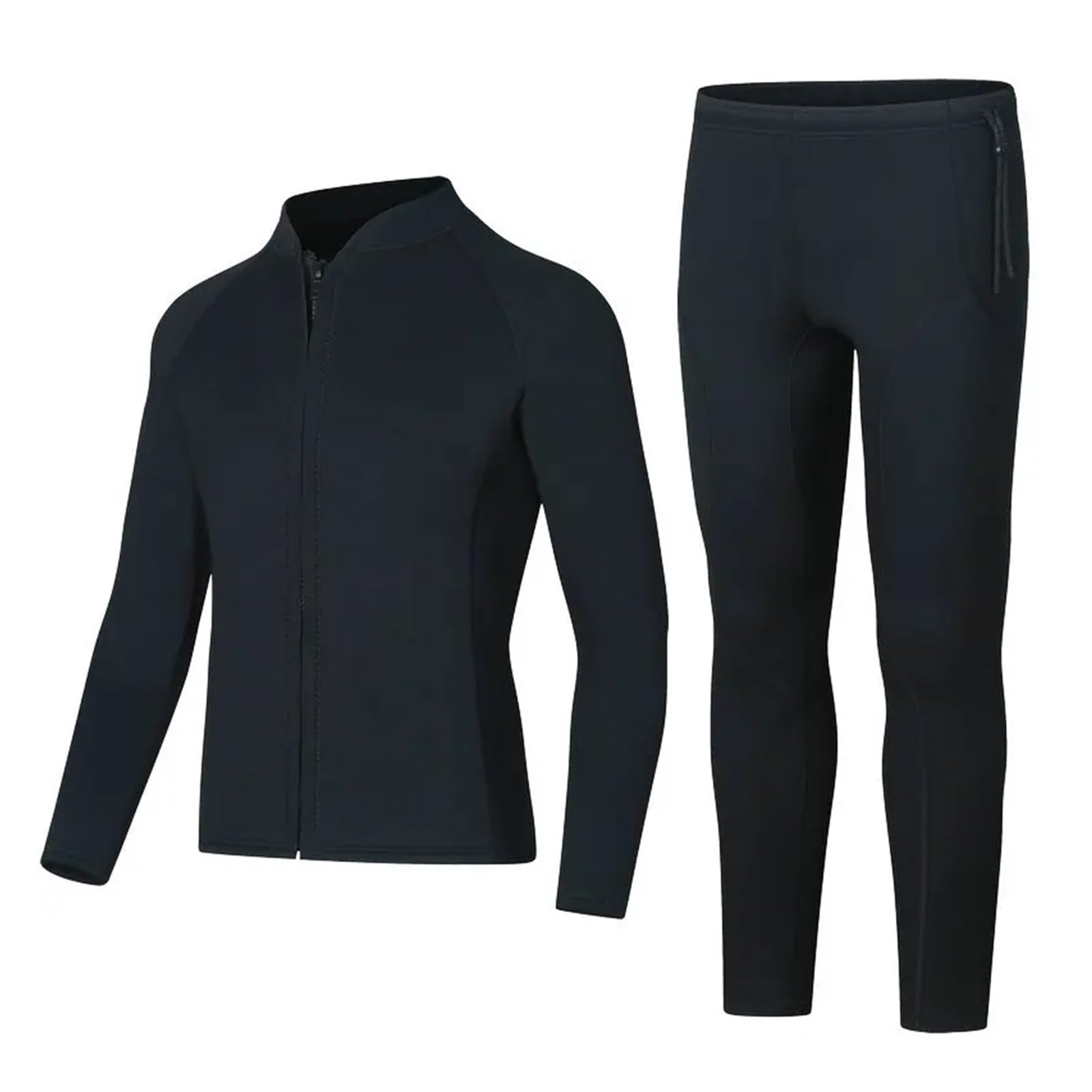 Muta da Uomo e da Donna in Neoprene da 3 mm, Divisa in Due Pezzi, Top a Maniche Lunghe, Pantaloni Caldi(Sky Pants,S)