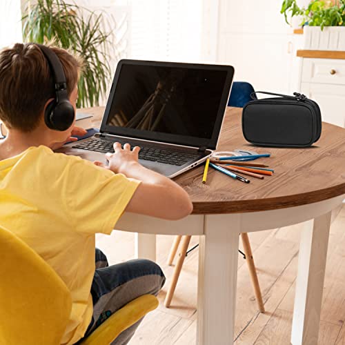 Electronic Organizer, Travel Cable Organizer Bag Pouch Electronic Accessories Carry Case Portable Water-Resistant Double Layers Storage Bag For Cable, Cord, Charger, Phone, Earphone Black #TOP6