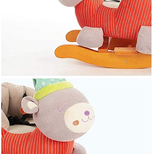 DIAOD Baby-Schaukelpferd, Massivholz, Baby-Plastikspielzeug, Kinderschaukelstuhl Auto – Bild 5