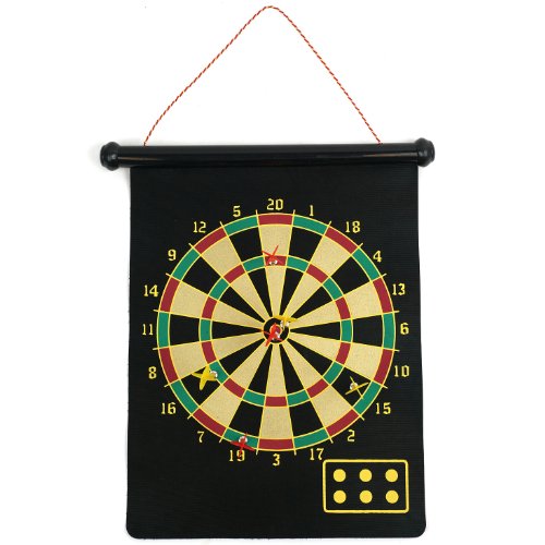 Trademark Games Magnetic Roll-up Dart Board and Bullseye Game w/ Darts