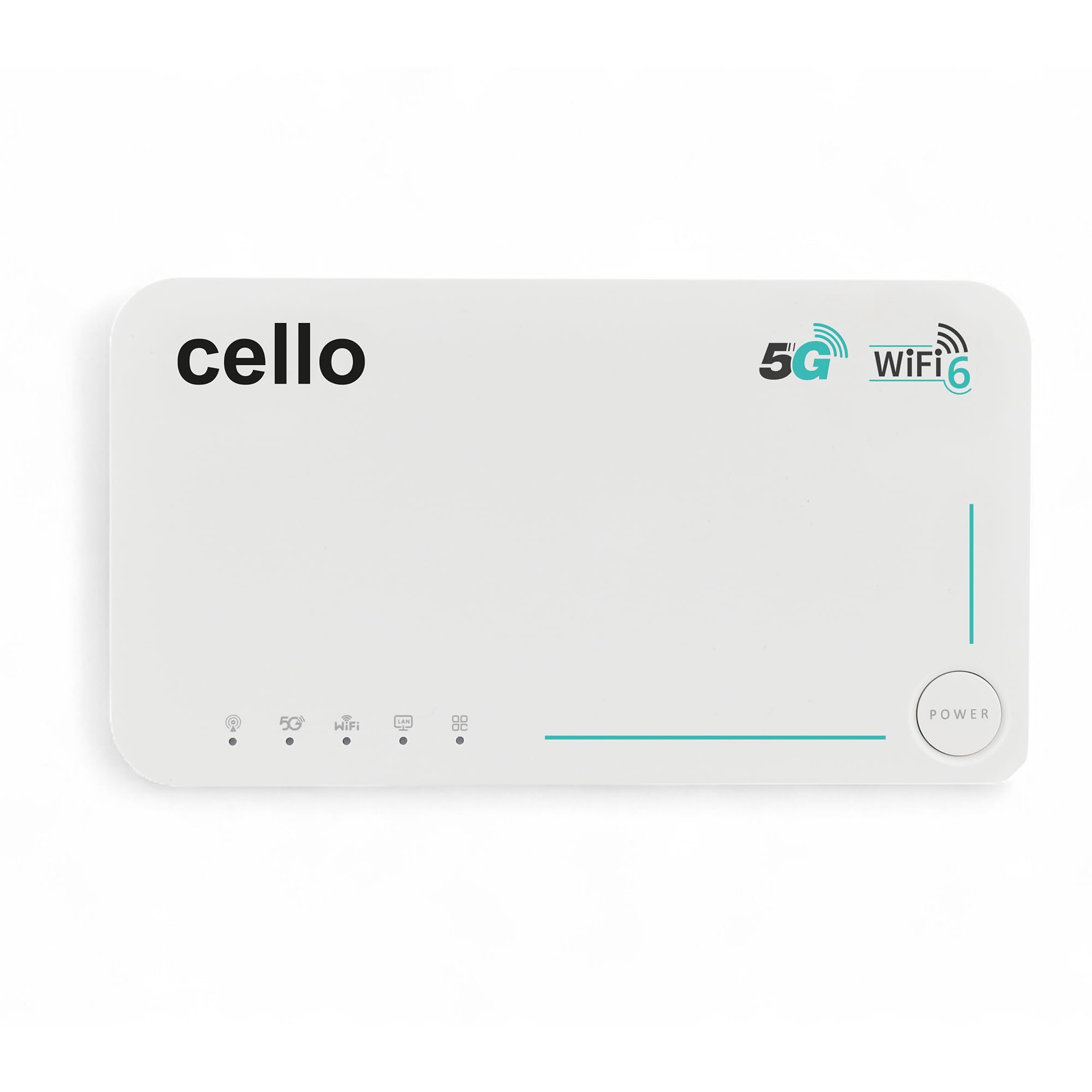 Cello Portable 5G Travel Router - WiFi 6 AX1800 Mobile Hotspot with SIM Card Slot, Qualcomm X55, Dual-Band 2.4G/5G, 4000mAh Battery - Unlocked 5G/4G LTE Mobile Router for Travel, Home & Outdoor