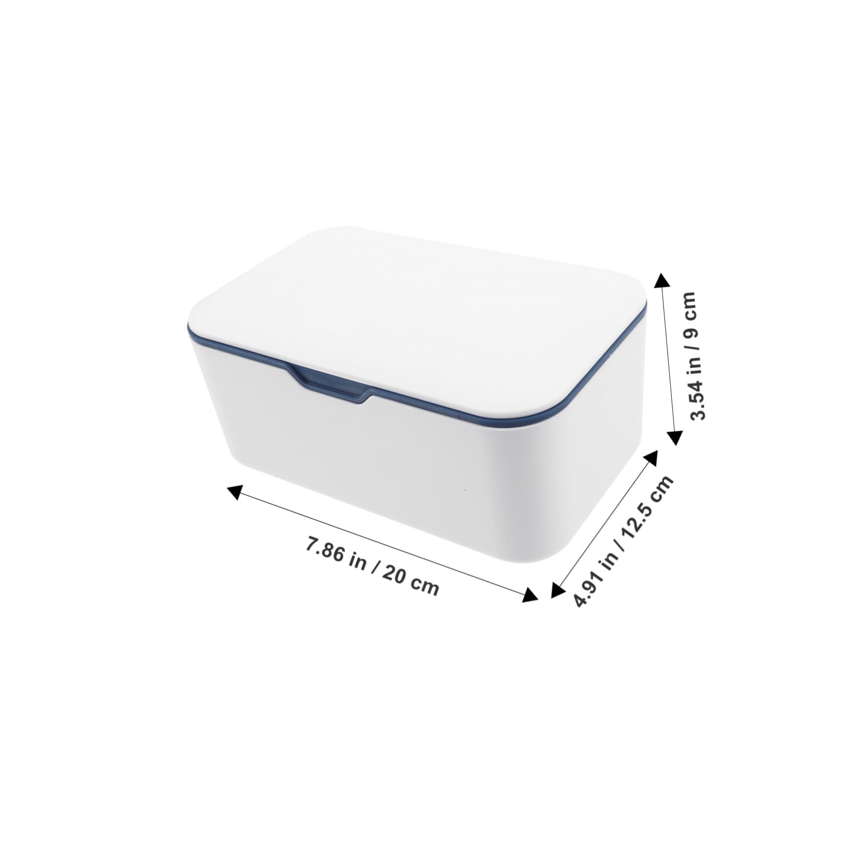 LIFKOME Dispensador de Toallitas Húmedas para Ñiño, 2 Piezas de Plástico Azul, Práctico y Rápido de Usar, Evita Que las Toallitas Se Sequen, Adecuado para Colocar en Mesas o Cochecitos