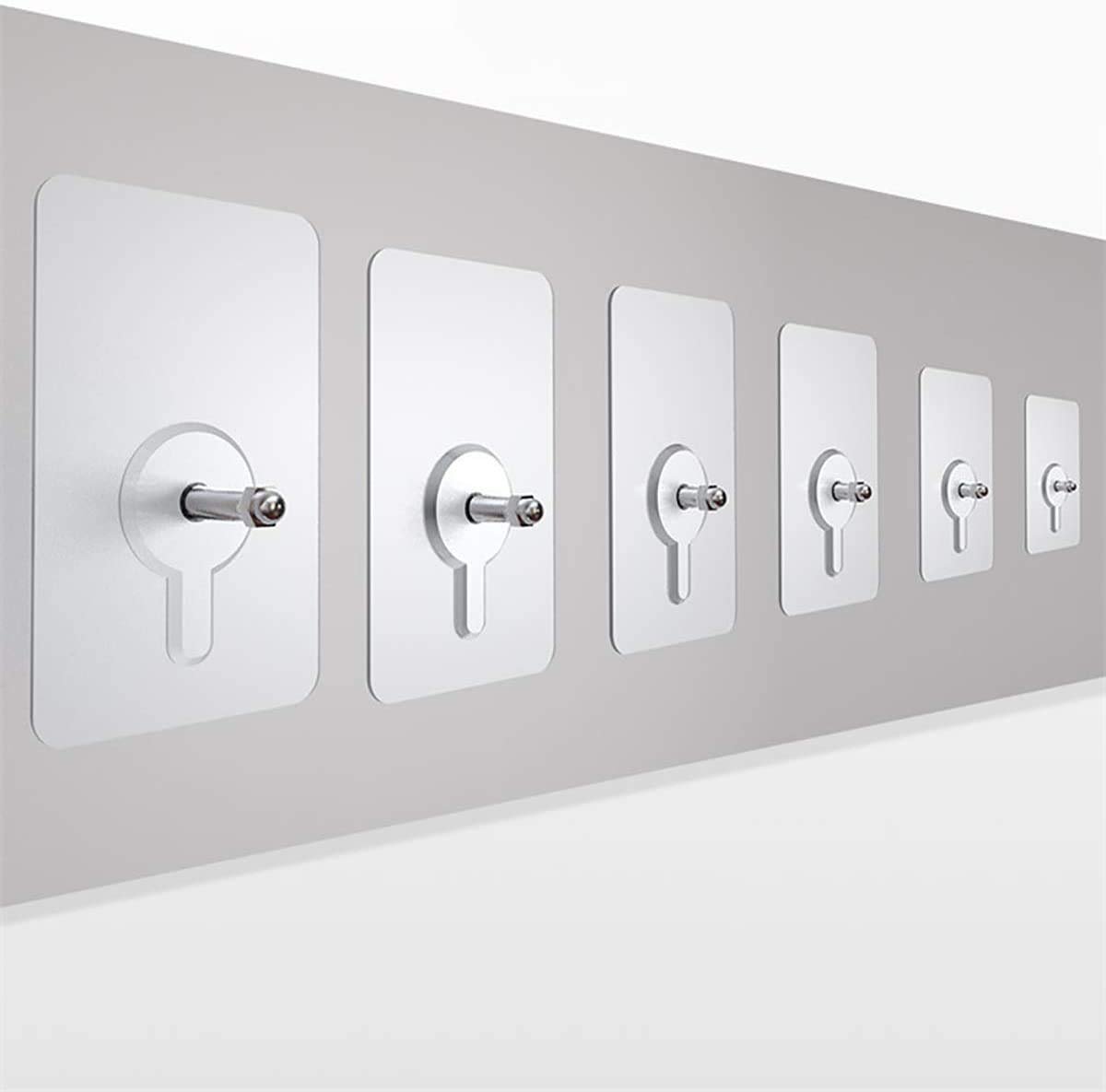 Darkstone Fab Adhesive Nails Hooks For Wall Without Drilling,10 Pack Adhesive Screw Hooks For Wall Heavy Duty Strong Nail Free Hanging,Kitchen Accessories Items(Nail Hook,Transparent)Stainless Steel