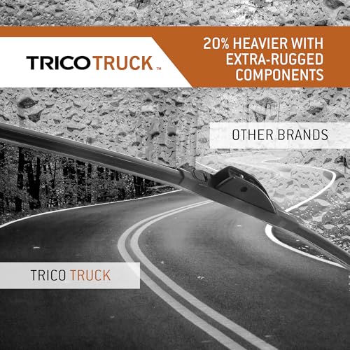 Image of TRICO Solutions Truck 24 Inch & 18 Inch Pack of 2 High Performance Automotive Replacement Windshield Wiper Blade for Select Chevrolet, Jeep, Nissan, Hyundai, Kia, and Buick Models (58-2418)