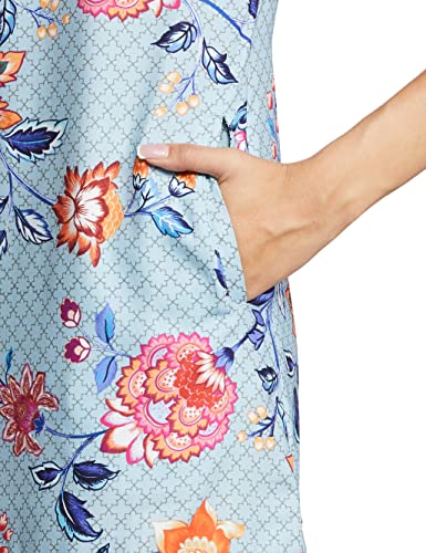 Image of RIVER Designer Printed Dress with Print Blocking