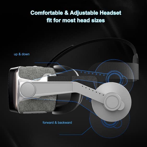 Image of HD Virtual Reality Headset w /Controller /Gamepad,VR Headsets for iPhone /Android,3D VR Glasses for TV, Movies & Video Games-VR Goggles Compatible with iOS, Android Phones (B76)