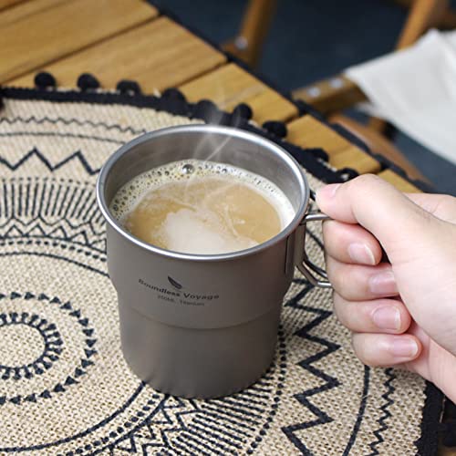 Tasse à café en titane 250 ml Boundless Voyage Ti3050D pour camping - 7