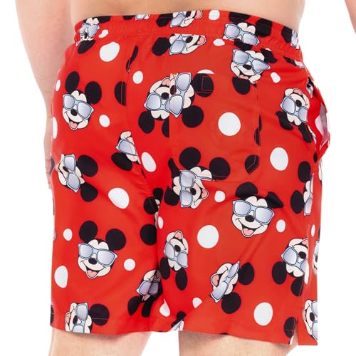 Disney Swim Trunks | Mickey Mouse Mens Beach Shorts with Pockets | Novelty Mens Beach Clothes4