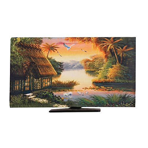 TV-Staubschutz, Europäische Dekorativer Innen Schirm-Abdeckung, Handgefertigt, 32-75 Zoll, Ölgemälde-Art TV-Schirm-Schutz, LCD-Schirm/Bogensieb