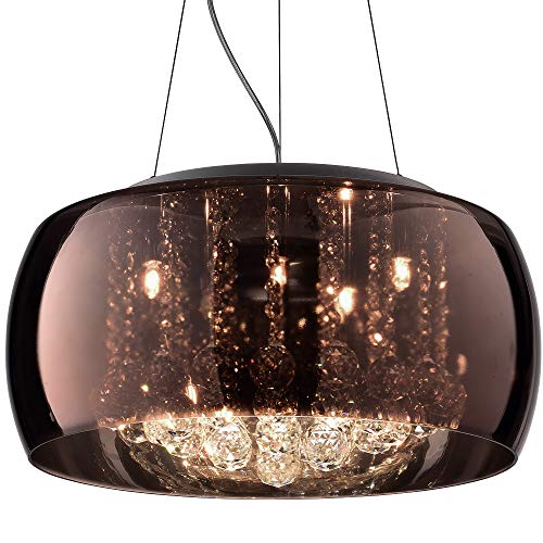 Pendente Bella Iluminação Soho Cobre/ Cromado/ Transparente