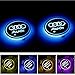 Honghou Technology 2pcs LED Car Cup Holder Lights for Audi, 7 Colors Changing USB Charging Mat Luminescent Cup Pad, LED Interior Atmosphere Lamp(Audi)