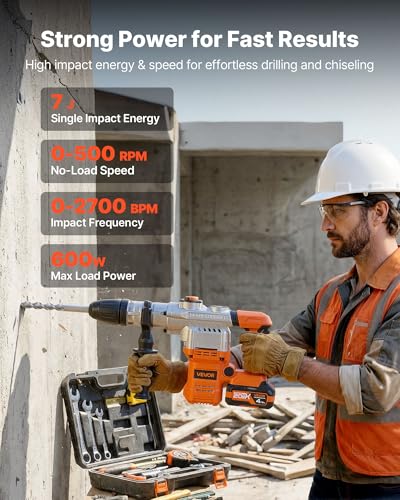 VEVOR Cordless SDS-Max Rotary Hammer