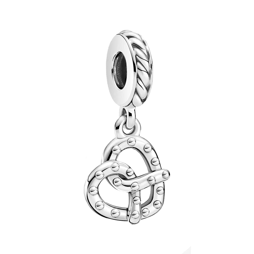 PANDORA Ciondolo a forma di pretzel in argento Sterling