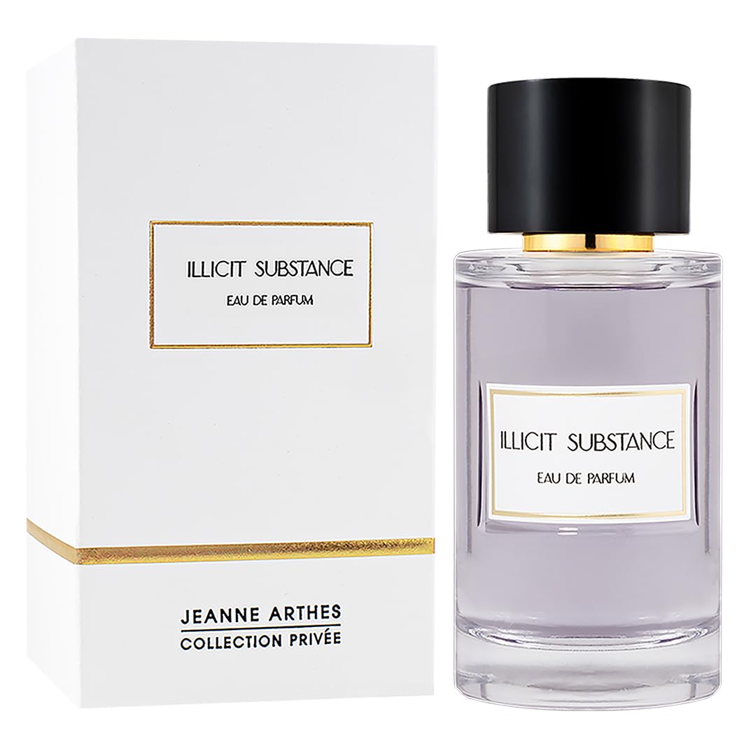 JEANNE ARTHES - Collection Privée - Eau de Parfum Illicit Substance - Boisé & Epicé - Ambre, Bois de Oud - Fabriqué en France à Grasse - Flacon Vaporisateur 100 ml