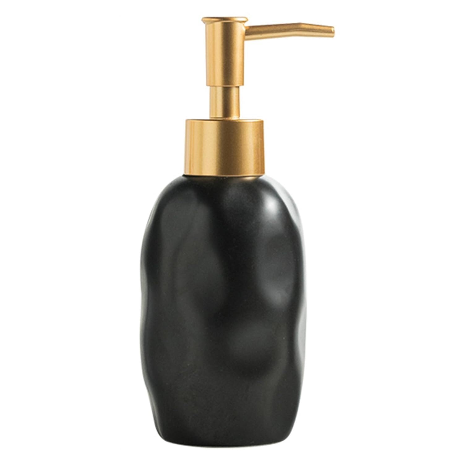 Friendshiphome Black Dish Foam Soap Dispenser With Pump For Barthroom Kitchen Ceramic Foaming Bathroom Stuff(Black)