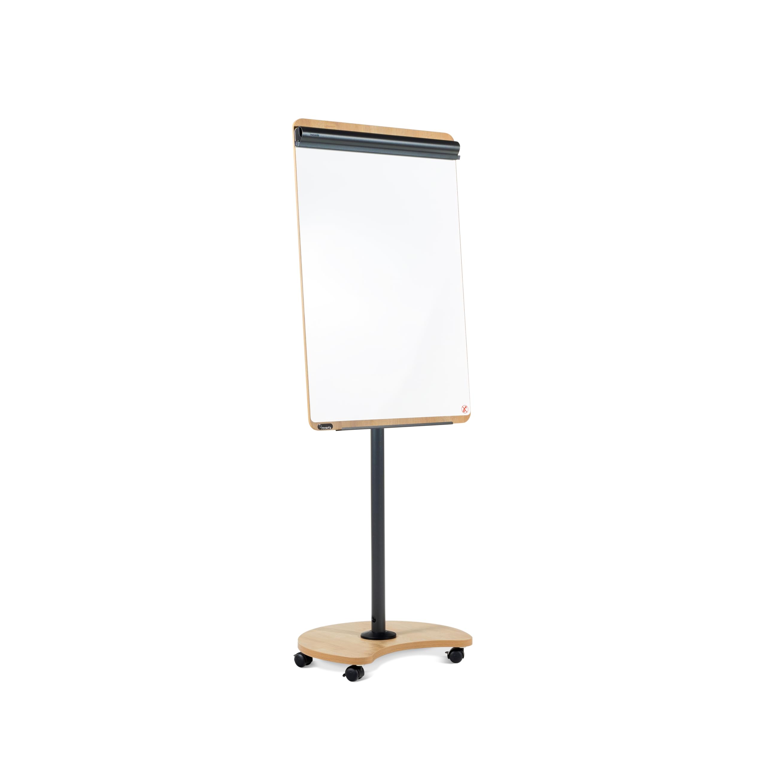 Rocada | Pizarra Magnética con Caballete Móvil - Rotafolios con Ruedas - Convertible en Mesa - Regulable en Altura - Marco Madera - 69 x 160-200 x 62 cm