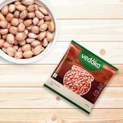 Image of Amazon Brand- Vedaka Groundnut kernel (Peanut), Pink, 500 g