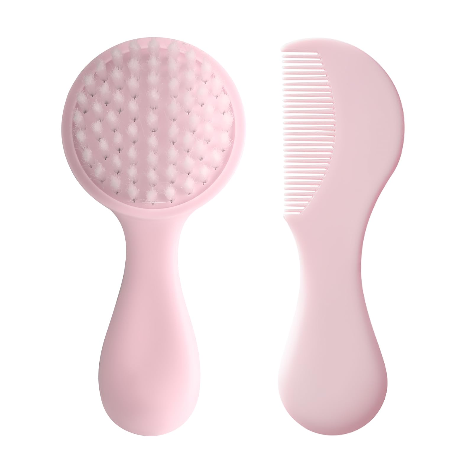 Juego de peine para el pelo de bebé, cepillo suave para el pelo del bebé, juego de peine de pelo de bebé recién nacido, cepillo y peine para el cuidado del bebé, cepillo para el cuidado del bebé, para