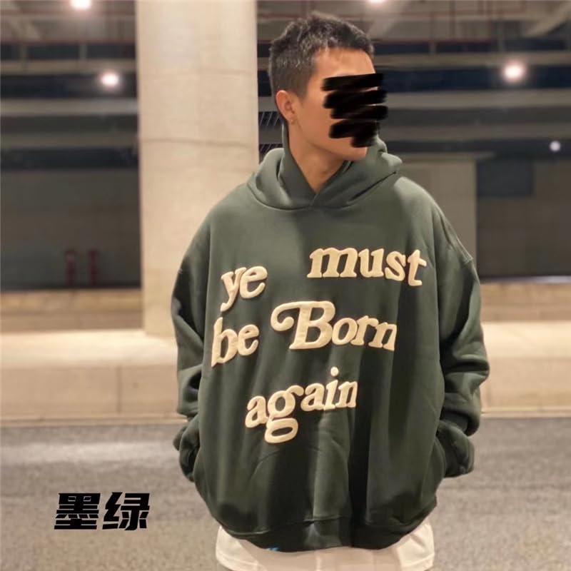 Puff Print Ye Must Be Born Again Hoodie Men Women 1:1 CPFM Kanyes 