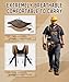 ARCFOX Tool Belt with Suspenders, 37 Pockets Vintage Canvas Carpenter Framers Tool Belt Pouchs for Men with Hammer Holder, 31-55” Adjustable Padded Construction Tool Storage Organizer for Electricians