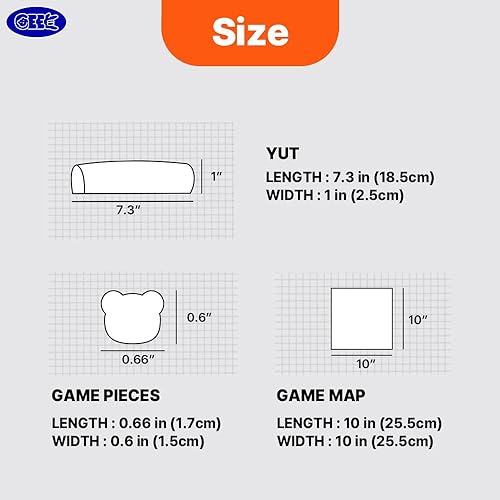 Miniatura 7 de GEEKBEAR YUTNORI - Juego de mesa coreano tradicional para niños, familias y adultos - YUT nori