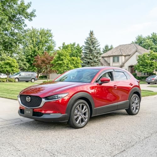 Image of 2020-2026 Tape-On Rain Guards for Mazda CX-30 Side Window Visor Deflectors 2.5 S Select Sport Preferred Premium Turbo CX30 Durable Vent Shades 2021 2022 2023 2024 2025
