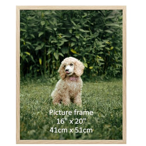 Giftgarden Cornice 40x50cm,Cornice in PVC di Colore Legno Naturale,Cornice da Parete, Decorazione per Casa,1 Pezzo