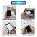 WUOJI Adhesive Phone Pocket,Cell Phone Stick On Card Wallet Sleeve,Credit Cards/ID Card Holder(Double Secure) with Sticker for Back of iPhone,Android and All Smartphones-(Black)-5PC
