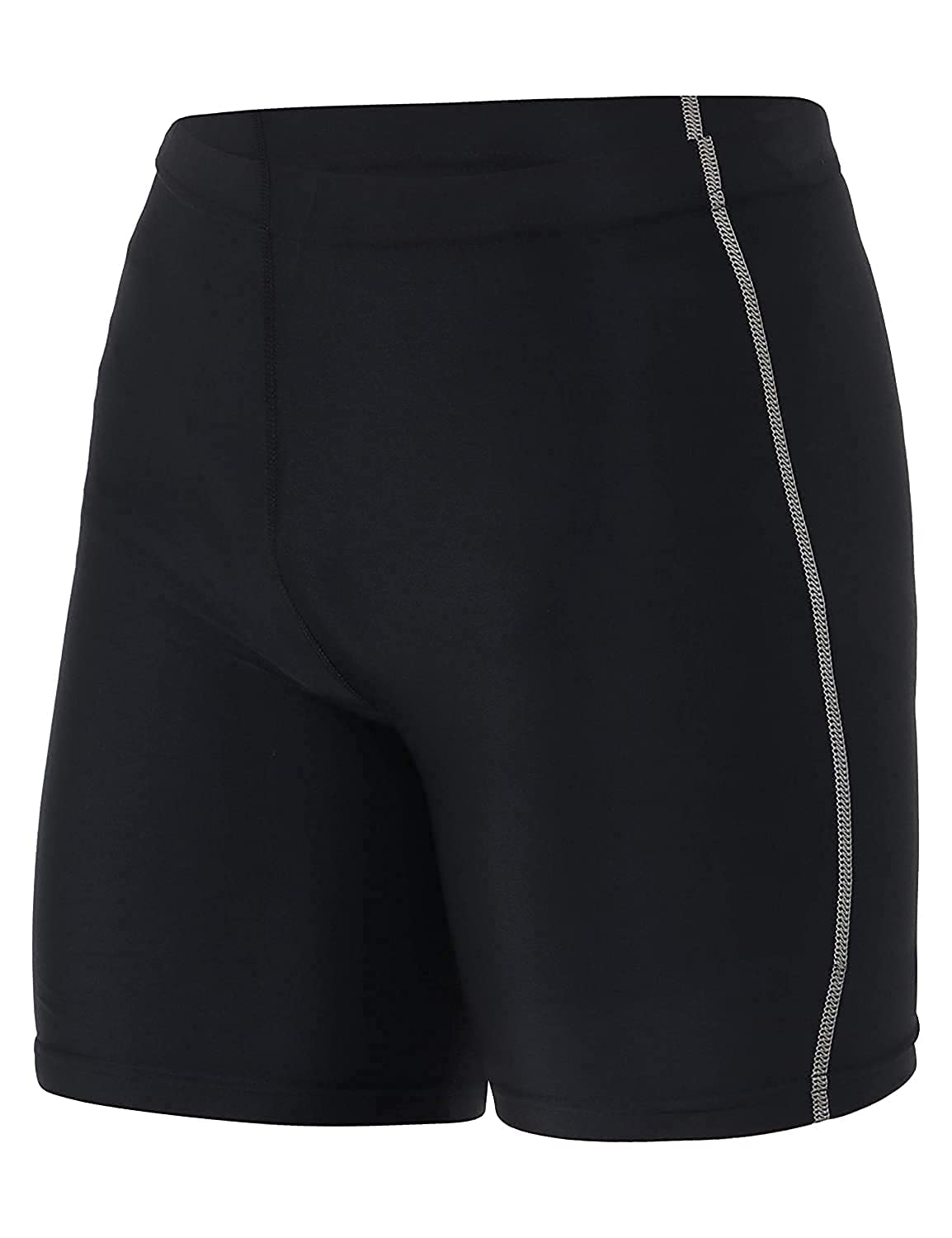 ZIXIN Men's Compression Sports Shorts Half Tights Black-image-31