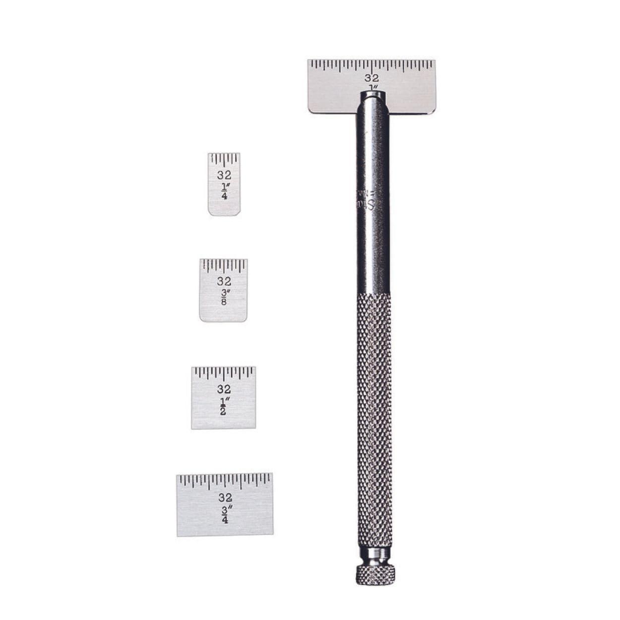 Starrett Small Steel Rule with Holder - S423Z