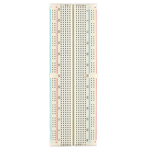 HALJIA Solderless Plug-in BreadBoard, 830 tie-points, 2 Power lanes, 200PTS, 16.5 x 5.4 x 0.85 cm Compatible with Arduino Raspberry Pi DIY Etc
