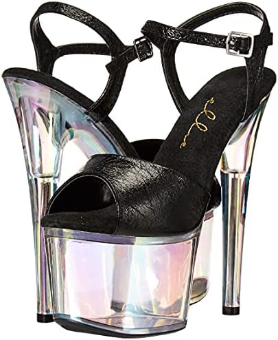 Ellie Shoes Women's Stiletto Sandal Heeled, Black, 6 | Image 6