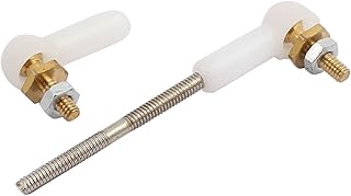 Aexit Set RC Electrical equipment Car Spare Parts Rod Ends Standoff Brass Ball Link 2mmx2mmx16mm White