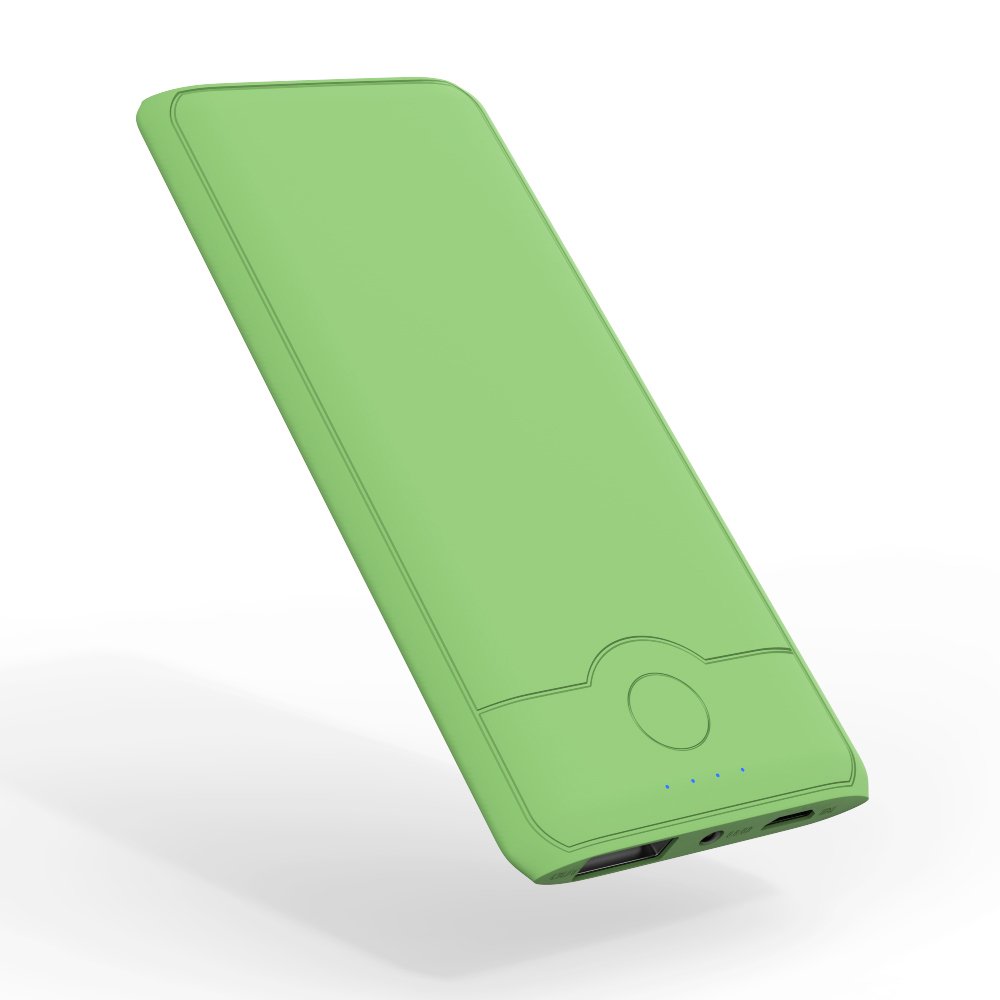 YFW Power Bank 4000mAh Pocket External Battery Pack Ultra-Slim Power Charger for Samsung and Smart Device (Green)