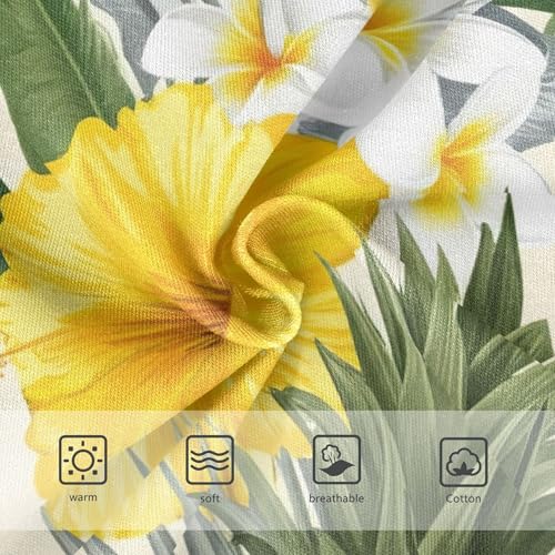 Toddler Girls Underwear 2t Cotton Panties for Girl Stylish Briefs Underpants Yellow Hibiscus Flowers Pineapple3