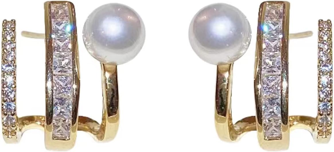 See full amazon price history chart for El Regalo Gold Plated Pearl Claw Ear Zircon Cuff Stud Earrings- Fancy Korean Temperament Pearl Zircon Stud Earrings for Girls/Women El Regalo Gold Plated Pearl Claw Ear Zircon Cuff Stud Earrings- Fancy Korean Temperament Pearl Zircon Stud Earrings for Girls/Women (B0D7HTTBMR) Amazon Price History, Amazon Price Tracker