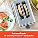bella Stainless Steel 2 Slice Toaster with Extra Wide Slots & Removable Crumb Tray - 6 Browning Options, Auto Shut Off & Reheat Function - Toast Bread, Bagel & Waffle