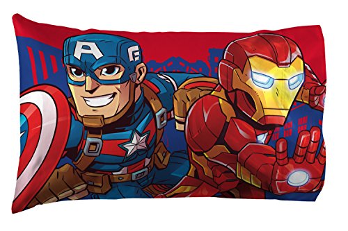 Image of Jay Franco Marvel Super Hero Adventures Avengers Heroes Amigos 4 Piece Toddler Bed Set - Super Soft Microfiber Bed Set - Bedding Features Captain America, Hulk, Iron Man, & Spiderman