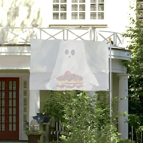 Drapeau de jardin résistant 152x243 cm avec imprimés fantômes - 4