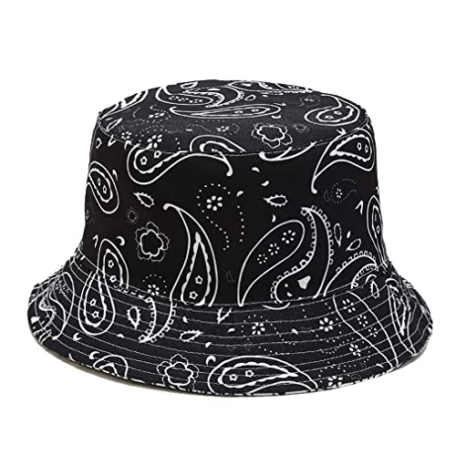 Image of Quanhaigou Bucket Hat for Men Women,Packable Reversible Printed Sun Hats,Fisherman Outdoor Summer Travel Hiking Beach Caps