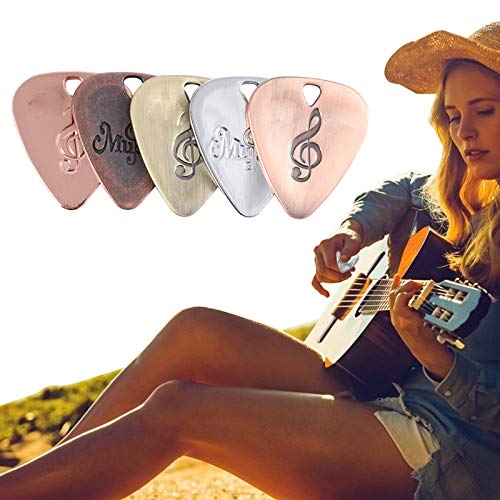 IKAAR Lot de 5 médiators en alliage de zinc pour guitare électrique, mandoline, basse - Les Beatles, Paul McCartney, John Lennon, RIngo Starr, George Harrison IKAAR Lot de 5 médiators en alliage de zinc pour guitare électrique, mandoline, basse – Image 3